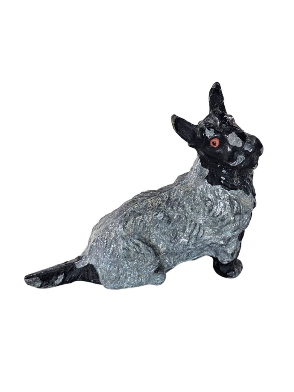 Vintage Cast Metal Lead Scottish Terrier Scotty Dog Miniature Figurine